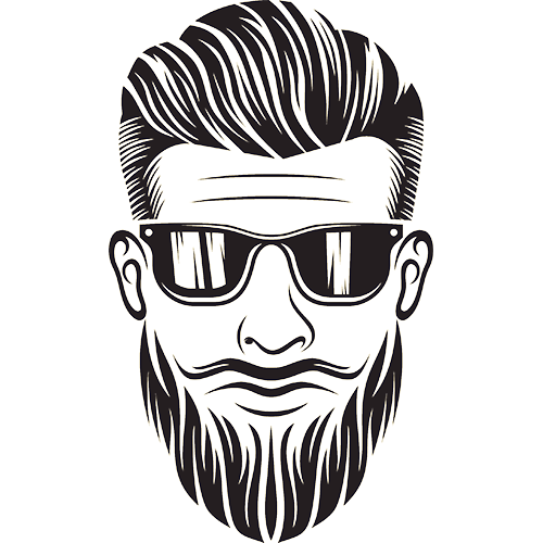 Bart-Mann-Logo-Vektor-Illustration